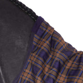 HKM High Neck Deken Providence Karo 1200D 300g Wattenvulling Navy/Bruin Geruit HKM High Neck Deken Providence Karo 1200D 300g Wattenvulling Navy/Bruin Geruit