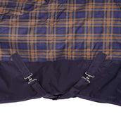 HKM High Neck Deken Providence Karo 1200D 300g Wattenvulling Navy/Bruin Geruit HKM High Neck Deken Providence Karo 1200D 300g Wattenvulling Navy/Bruin Geruit