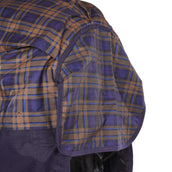 HKM High Neck Deken Providence Karo 1200D 300g Wattenvulling Navy/Bruin Geruit HKM High Neck Deken Providence Karo 1200D 300g Wattenvulling Navy/Bruin Geruit