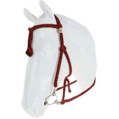 F.R.A. Bithoofdstel Bodanza Katoen met Afneembare Teugels Rood/Groen F.R.A. Bithoofdstel Bodanza Katoen met Afneembare Teugels Rood/Groen