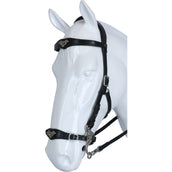 F.R.A. Hackamore Hoofdstel Imperial Softleder Teugels Zwart F.R.A. Hackamore Hoofdstel Imperial Softleder Teugels Zwart