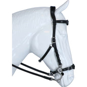 F.R.A. Hackamore Hoofdstel Imperial Softleder Teugels Zwart F.R.A. Hackamore Hoofdstel Imperial Softleder Teugels Zwart