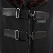 EQUITHÈME Fleecedeken Teddy Zwart/Bruin EQUITHÈME Fleecedeken Teddy Zwart/Bruin