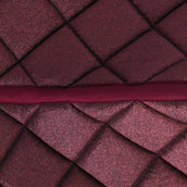 HB Zadeldekje Sparkling Glitter Dressuur Burgundy HB Zadeldekje Sparkling Glitter Dressuur Burgundy