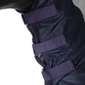 HKM Vliegendeken Rain met Nek en Buikflap Donkerblauw/Grijs HKM Vliegendeken Rain met Nek en Buikflap Donkerblauw/Grijs