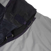 HKM Vliegendeken Rain met Nek en Buikflap Donkerblauw/Grijs HKM Vliegendeken Rain met Nek en Buikflap Donkerblauw/Grijs
