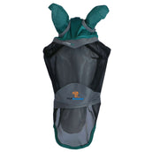Shires Vliegenmasker Deluxe met Oren en Neus Groen Shires Vliegenmasker Deluxe met Oren en Neus Groen