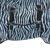 HKM Vliegendeken Zebra met Hals Aqua/Zwart HKM Vliegendeken Zebra met Hals Aqua/Zwart