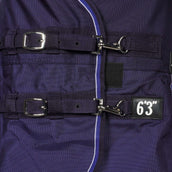 EQUITHÈME Outdoordeken Pro Series Tyrex 1680D 220g met Hals Navy EQUITHÈME Outdoordeken Pro Series Tyrex 1680D 220g met Hals Navy