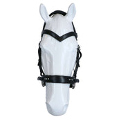 F.R.A Hoofdstel Glory Hackamore Leder met Kralen Zwart F.R.A Hoofdstel Glory Hackamore Leder met Kralen Zwart