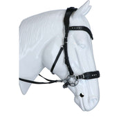 F.R.A Hoofdstel Glory Hackamore Leder met Kralen Zwart F.R.A Hoofdstel Glory Hackamore Leder met Kralen Zwart