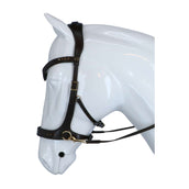 F.R.A Hoofdstel Glory Side-Pull Leder met Kralen Bruin F.R.A Hoofdstel Glory Side-Pull Leder met Kralen Bruin