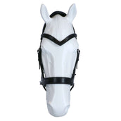 F.R.A Hoofdstel Glory Kingekruist Leder met Kralen Zwart F.R.A Hoofdstel Glory Kingekruist Leder met Kralen Zwart