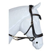 F.R.A Hoofdstel Glory Kingekruist Leder met Kralen Bruin F.R.A Hoofdstel Glory Kingekruist Leder met Kralen Bruin