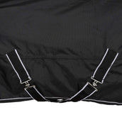 HKM Outdoordeken Premium 1680D 100g met Teddy voering Zwart HKM Outdoordeken Premium 1680D 100g met Teddy voering Zwart