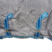 WeatherBeeta Vliegendeken ComFiTec Hexi Shield Combo Neck Silver/Teal Blue WeatherBeeta Vliegendeken ComFiTec Hexi Shield Combo Neck Silver/Teal Blue