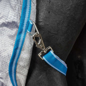 WeatherBeeta Vliegendeken ComFiTec Hexi Shield Combo Neck Silver/Teal Blue WeatherBeeta Vliegendeken ComFiTec Hexi Shield Combo Neck Silver/Teal Blue