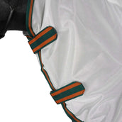 WeatherBeeta Vliegendeken ComFiTec Tyro Mesh Combo Neck White/Green/Burnt Orange WeatherBeeta Vliegendeken ComFiTec Tyro Mesh Combo Neck White/Green/Burnt Orange