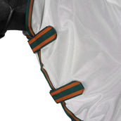 WeatherBeeta Vliegendeken ComFiTec Tyro Mesh Combo Neck White/Green/Burnt Orange WeatherBeeta Vliegendeken ComFiTec Tyro Mesh Combo Neck White/Green/Burnt Orange