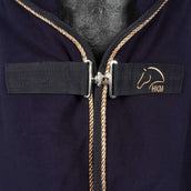 HKM Zweetdeken Rosegold Glamour Donkerblauw/Rosegoud HKM Zweetdeken Rosegold Glamour Donkerblauw/Rosegoud