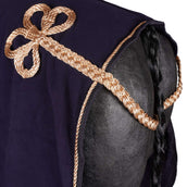 HKM Zweetdeken Rosegold Glamour Donkerblauw/Rosegoud HKM Zweetdeken Rosegold Glamour Donkerblauw/Rosegoud