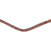 Montar Frontriem Fair Rosegold Crystals Zwart Montar Frontriem Fair Rosegold Crystals Zwart