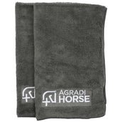 Agradi Horse Handdoekje Microfibre per Paar Grijs Agradi Horse Handdoekje Microfibre per Paar Grijs