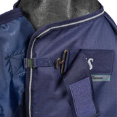 Agradi by Bucas Turnout Rug 0g Navy/Zilver Agradi by Bucas Turnout Rug 0g Navy/Zilver