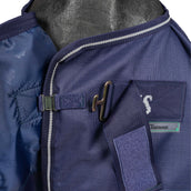 Agradi by Bucas Turnout Rug 100g Navy/Zilver Agradi by Bucas Turnout Rug 100g Navy/Zilver