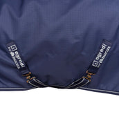 Agradi by Bucas Turnout Rug 0g Navy/Zilver Agradi by Bucas Turnout Rug 0g Navy/Zilver