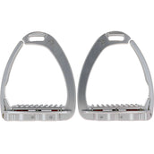 Tech Stirrups Stijgbeugels Venice Plus Swarovski Dressuur Zilver/Zilver Tech Stirrups Stijgbeugels Venice Plus Swarovski Dressuur Zilver/Zilver