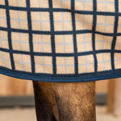 Velder Horsewear Fleece Cooler with Collar Navy Check Velder Horsewear Fleece Cooler with Collar Navy Check