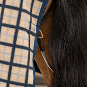 Velder Horsewear Fleece Cooler with Collar Navy Check Velder Horsewear Fleece Cooler with Collar Navy Check