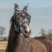 Velder Horsewear Vliegenmasker Zebra met Oren Zwart/Wit Velder Horsewear Vliegenmasker Zebra met Oren Zwart/Wit