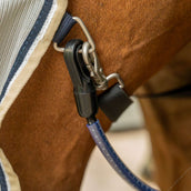 Velder Horsewear Premium Vliegendeken Waterproof-Top Navy/Pearl Silver Velder Horsewear Premium Vliegendeken Waterproof-Top Navy/Pearl Silver