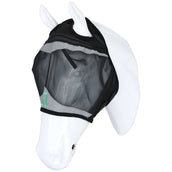 Agradi Horse Vliegenmasker Fine Mesh met Ooruitsparing Zwart Agradi Horse Vliegenmasker Fine Mesh met Ooruitsparing Zwart