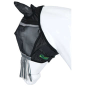 Agradi Horse Vliegenmasker Fine Mesh met Oren en Franjes Zwart Agradi Horse Vliegenmasker Fine Mesh met Oren en Franjes Zwart