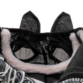 Agradi Horse Vliegenmasker Fine Mesh met Oren en Franjes Zwart Agradi Horse Vliegenmasker Fine Mesh met Oren en Franjes Zwart