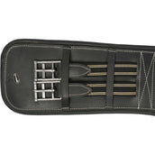 HORKA Dressuursingel Leer Zwart/Zilver HORKA Dressuursingel Leer Zwart/Zilver