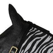 Harry's Horse Vliegendeken Zwart Losse Hals Zebra Harry's Horse Vliegendeken Zwart Losse Hals Zebra