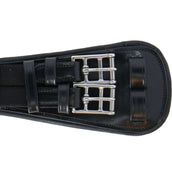 BR Dressuursingel Durham 2-zijd Elastisch Zwart/Zilver BR Dressuursingel Durham 2-zijd Elastisch Zwart/Zilver