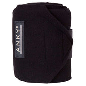 ANKY Bandages Basic Fleece Set van 4 Zwart ANKY Bandages Basic Fleece Set van 4 Zwart