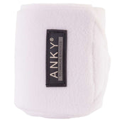 ANKY Bandages Basic Fleece Set van 4 Wit ANKY Bandages Basic Fleece Set van 4 Wit