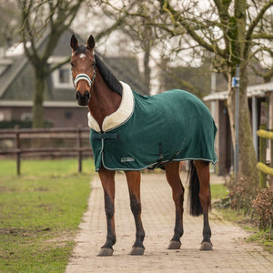 Agradi Horse Fleecedeken Modern Rosé Fir Green Agradi Horse Fleecedeken Modern Rosé Fir Green