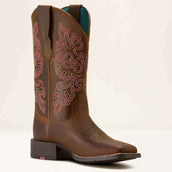 Ariat Westernlaarzen Round Up Wide Square Toe Sassy Brown Ariat Westernlaarzen Round Up Wide Square Toe Sassy Brown