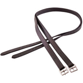 BR Stijgbeugelriemen Leer Nylon Soft RVS Gespen Zwart BR Stijgbeugelriemen Leer Nylon Soft RVS Gespen Zwart