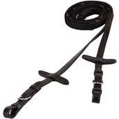 BR Teugel Linnen 19mm Ronde Gespen Zwart/Zilver BR Teugel Linnen 19mm Ronde Gespen Zwart/Zilver