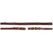 BR Teugel Linnen 19mm Ronde Gespen Tobacco/Goud BR Teugel Linnen 19mm Ronde Gespen Tobacco/Goud