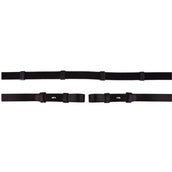 BR Teugel Linnen 19mm Blind/ronde Gesp Zwart/Zilver BR Teugel Linnen 19mm Blind/ronde Gesp Zwart/Zilver