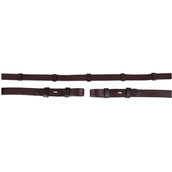 BR Teugel Linnen 19mm Blind/ronde Gesp Bruin/Zilver BR Teugel Linnen 19mm Blind/ronde Gesp Bruin/Zilver